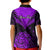 Personalised Aotearoa Kid Polo Shirt Maori Kiwi Purple Fern LT01 - Polynesian Pride