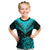 Personalised Aotearoa Kid T Shirt Maori Kiwi Turquoise Fern LT01 Turquoise - Polynesian Pride