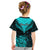 Personalised Aotearoa Kid T Shirt Maori Kiwi Turquoise Fern LT01 - Polynesian Pride