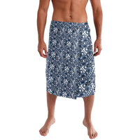 Hibiscus Bloom Island Tribal Waves Lavalava Blue Polynesian Pattern LT01 Blue - Polynesian Pride