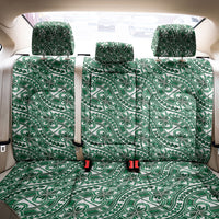 Hibiscus Bloom Island Tribal Waves Back Car Seat Cover Green Polynesian Pattern LT01 - Polynesian Pride