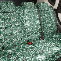 Hibiscus Bloom Island Tribal Waves Back Car Seat Cover Green Polynesian Pattern LT01 - Polynesian Pride