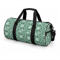 Hibiscus Bloom Island Tribal Waves Duffle Bag Green Polynesian Pattern LT01 - Polynesian Pride