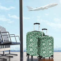 Hibiscus Bloom Island Tribal Waves Luggage Cover Green Polynesian Pattern LT01 - Polynesian Pride