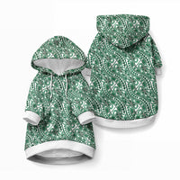 Hibiscus Bloom Island Tribal Waves Pet Hoodie Green Polynesian Pattern LT01 Pullover Green - Polynesian Pride