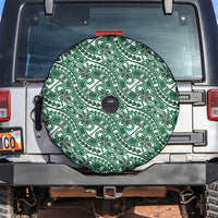 Hibiscus Bloom Island Tribal Waves Spare Tire Cover Green Polynesian Pattern LT01 Green - Polynesian Pride