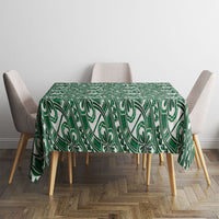 Hibiscus Bloom Island Tribal Waves Tablecloth Green Polynesian Pattern LT01 - Polynesian Pride