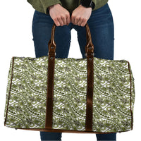 Hibiscus Bloom Island Tribal Waves Travel Bag Olive Green Polynesian Pattern LT01 Olive Green - Polynesian Pride