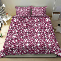 Hibiscus Bloom Island Tribal Waves Bedding Set Pink Polynesian Pattern LT01 - Polynesian Pride