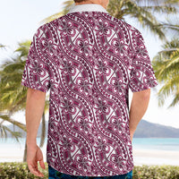 Hibiscus Bloom Island Tribal Waves Hawaiian Shirt Pink Polynesian Pattern LT01 - Polynesian Pride