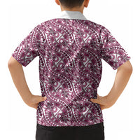 Hibiscus Bloom Island Tribal Waves Hawaiian Shirt Pink Polynesian Pattern LT01 - Polynesian Pride