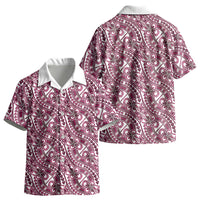 Hibiscus Bloom Island Tribal Waves Kid Hawaiian Shirt Pink Polynesian Pattern LT01 - Polynesian Pride