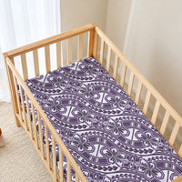Hibiscus Bloom Island Tribal Waves Baby Bed Cover Purple Polynesian Pattern LT01 - Polynesian Pride