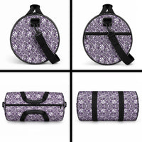 Hibiscus Bloom Island Tribal Waves Duffle Bag Purple Polynesian Pattern LT01 - Polynesian Pride