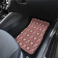 Hibiscus Bloom Island Tribal Waves Car Mats Red Polynesian Pattern LT01 - Polynesian Pride