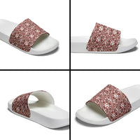 Hibiscus Bloom Island Tribal Waves Slide Sandals Red Polynesian Pattern LT01 - Polynesian Pride