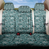 Hibiscus Bloom Island Tribal Waves Back Car Seat Cover Teal Polynesian Pattern LT01 One Size Teal - Polynesian Pride