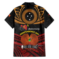 Papua New Guinea Bird of Paradise Family Matching Off Shoulder Maxi Dress and Hawaiian Shirt 16 September 1975 Independence Day Anniversary LT01 - Polynesian Pride