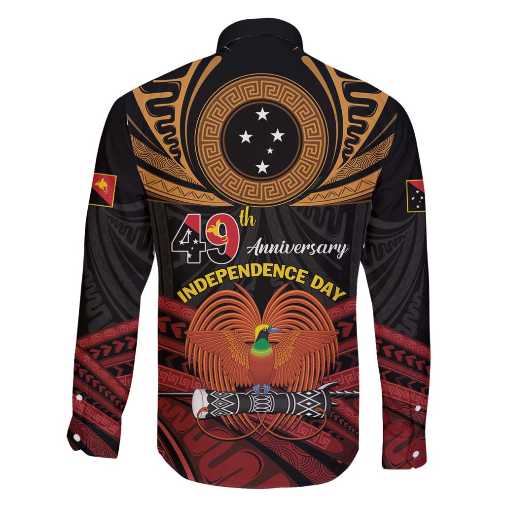 Papua New Guinea Bird of Paradise Family Matching Off Shoulder Maxi Dress and Hawaiian Shirt 16 September 1975 Independence Day Anniversary LT01 - Polynesian Pride