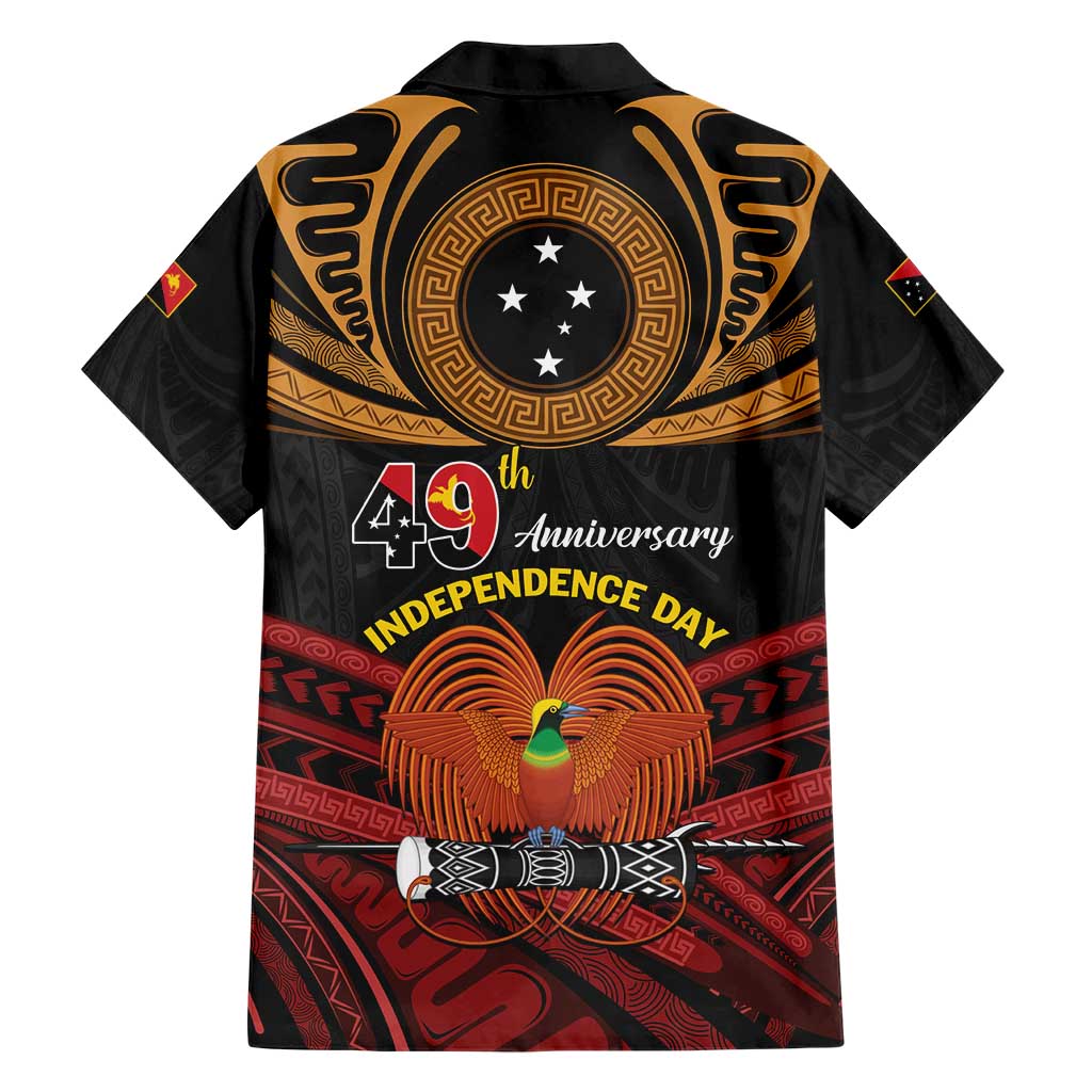 Papua New Guinea Bird of Paradise Family Matching Short Sleeve Bodycon Dress and Hawaiian Shirt 16 September 1975 Independence Day Anniversary LT01 - Polynesian Pride