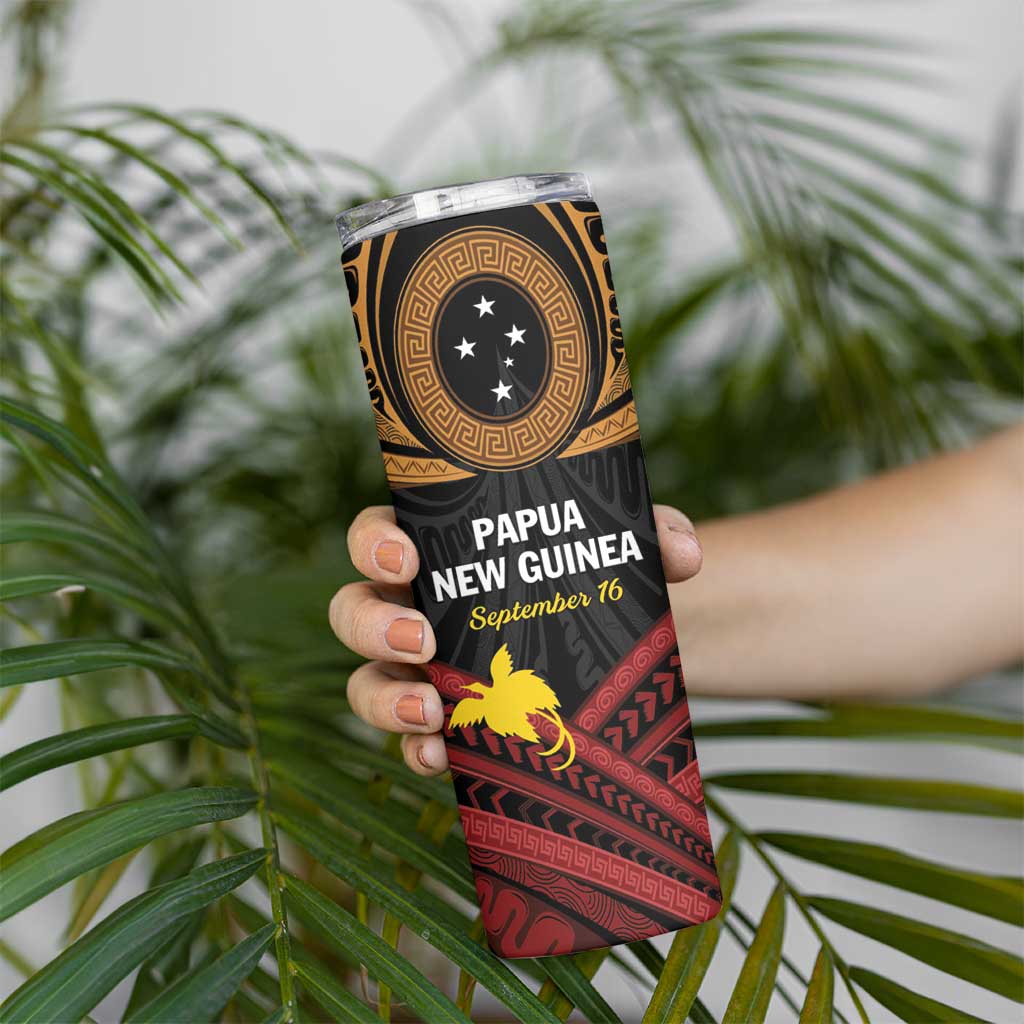Papua New Guinea Bird of Paradise Skinny Tumbler 16 September 1975 Independence Day Anniversary LT01 - Polynesian Pride
