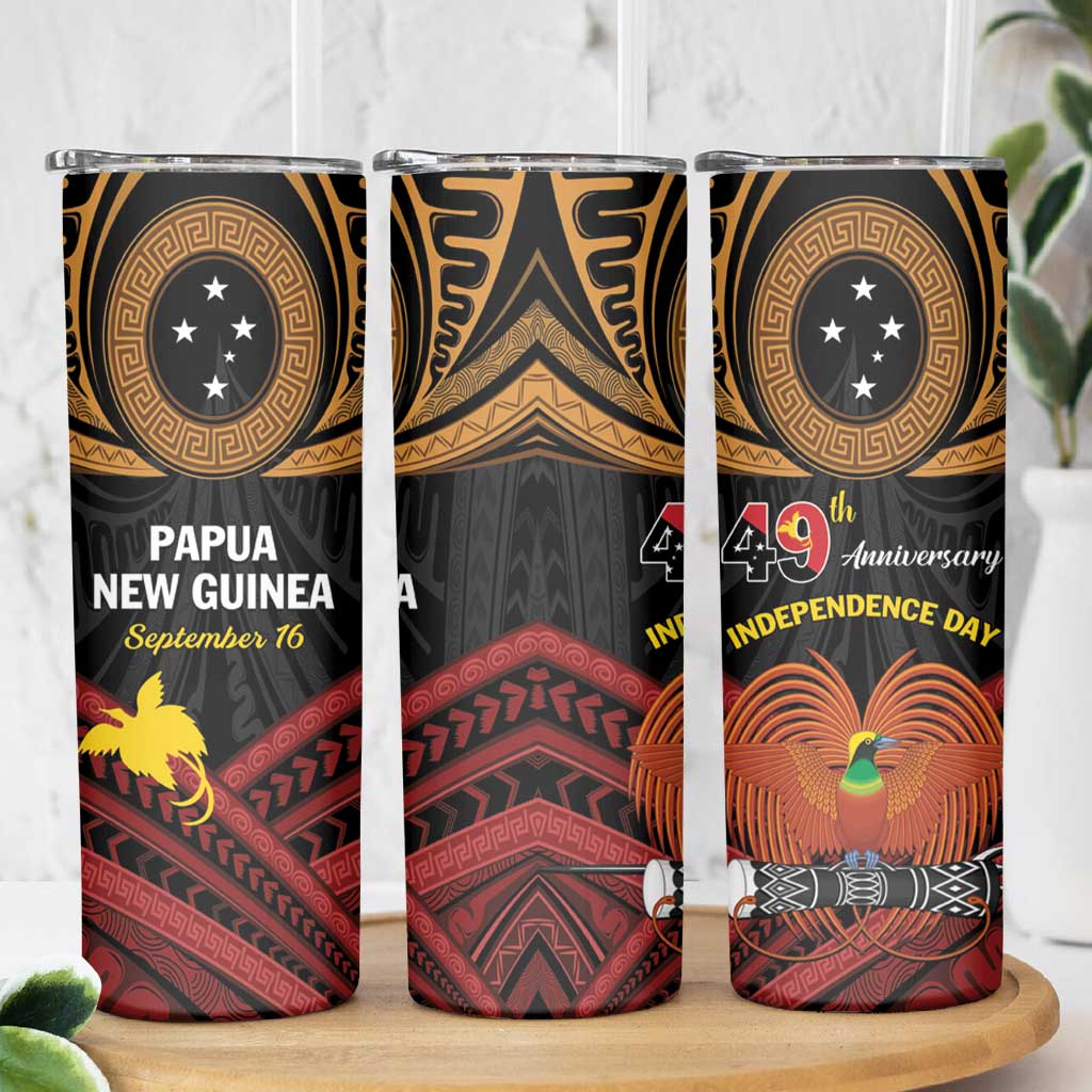 Papua New Guinea Bird of Paradise Skinny Tumbler 16 September 1975 Independence Day Anniversary LT01 - Polynesian Pride