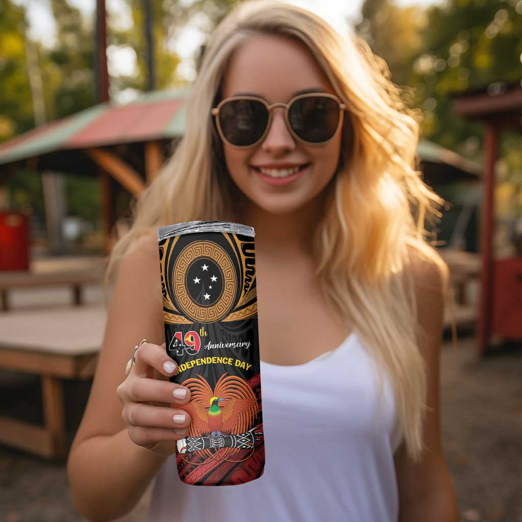 Papua New Guinea Bird of Paradise Skinny Tumbler 16 September 1975 Independence Day Anniversary LT01 - Polynesian Pride