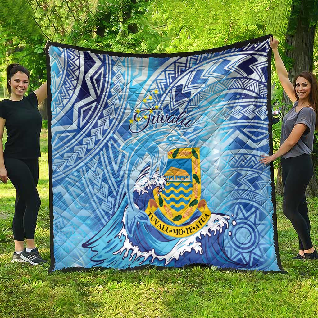 Tuvalu mo te Atua Quilt Tuvalu Dolphin Polynesian Pattern LT01 - Polynesian Pride
