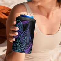 In September We Wear Teal And Purple 4 in 1 Can Cooler Tumbler Magic Ribbon Semicolon