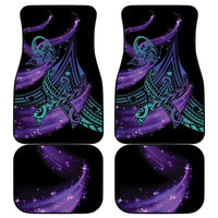 In September We Wear Teal And Purple Car Mats Magic Ribbon Semicolon