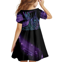 In September We Wear Teal And Purple Family Matching Off Shoulder Short Dress and Hawaiian Shirt Magic Ribbon Semicolon LT01 - Polynesian Pride