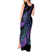 In September We Wear Teal And Purple Tank Maxi Dress Magic Ribbon Semicolon