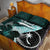Chuuk Constitution Day Quilt Bed Set Hibiscus Turquoise Pattern