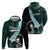 Chuuk Constitution Day Zip Hoodie Hibiscus Turquoise Pattern