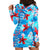 Hawaii Christmas Hoodie Dress Santa Claus Surfing Kakau Tropical Style LT01 - Polynesian Pride