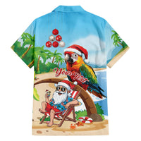 Personalized Hawaii Santa Parrot Christmas Family Matching Tank Maxi Dress and Hawaiian Shirt Summer Vibe LT01 - Polynesian Pride