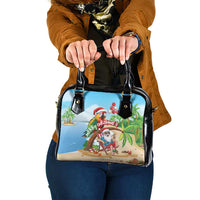 Hawaii Santa Parrot Christmas Shoulder Handbag Summer Vibe - Polynesian Pride
