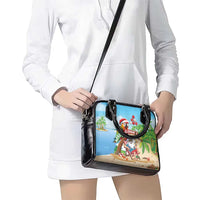 Hawaii Santa Parrot Christmas Shoulder Handbag Summer Vibe - Polynesian Pride