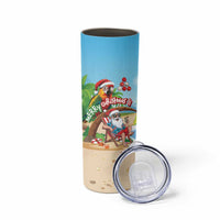 Personalized Hawaii Santa Parrot Christmas Skinny Tumbler Summer Vibe LT01 - Polynesian Pride