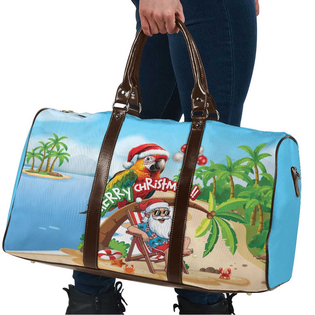 Hawaii Santa Parrot Christmas Travel Bag Summer Vibe - Polynesian Pride