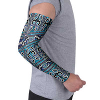 Maori Matariki Arm Sleeves Blue Galaxy Aesthetic Koru Art