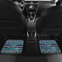 Maori Matariki Car Mats Blue Galaxy Aesthetic Koru Art