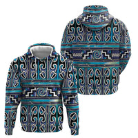 Maori Matariki Hoodie Blue Galaxy Aesthetic Koru Art