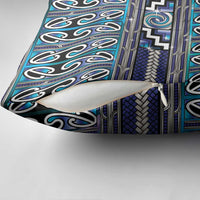 Maori Matariki Pillow Cover Blue Galaxy Aesthetic Koru Art