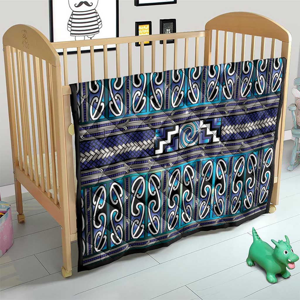 Maori Matariki Quilt Blue Galaxy Aesthetic Koru Art