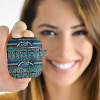 Maori Matariki AirPods Case Green Galaxy Aesthetic Koru Art