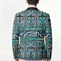 Maori Matariki Blazer Green Galaxy Aesthetic Koru Art