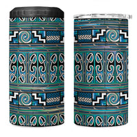 Maori Matariki 4 in 1 Can Cooler Tumbler Green Galaxy Aesthetic Koru Art