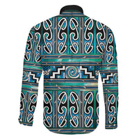 Maori Matariki Family Matching Tank Maxi Dress and Hawaiian Shirt Green Galaxy Aesthetic Koru Art LT01 - Polynesian Pride