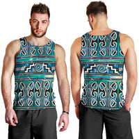 Maori Matariki Men Tank Top Green Galaxy Aesthetic Koru Art
